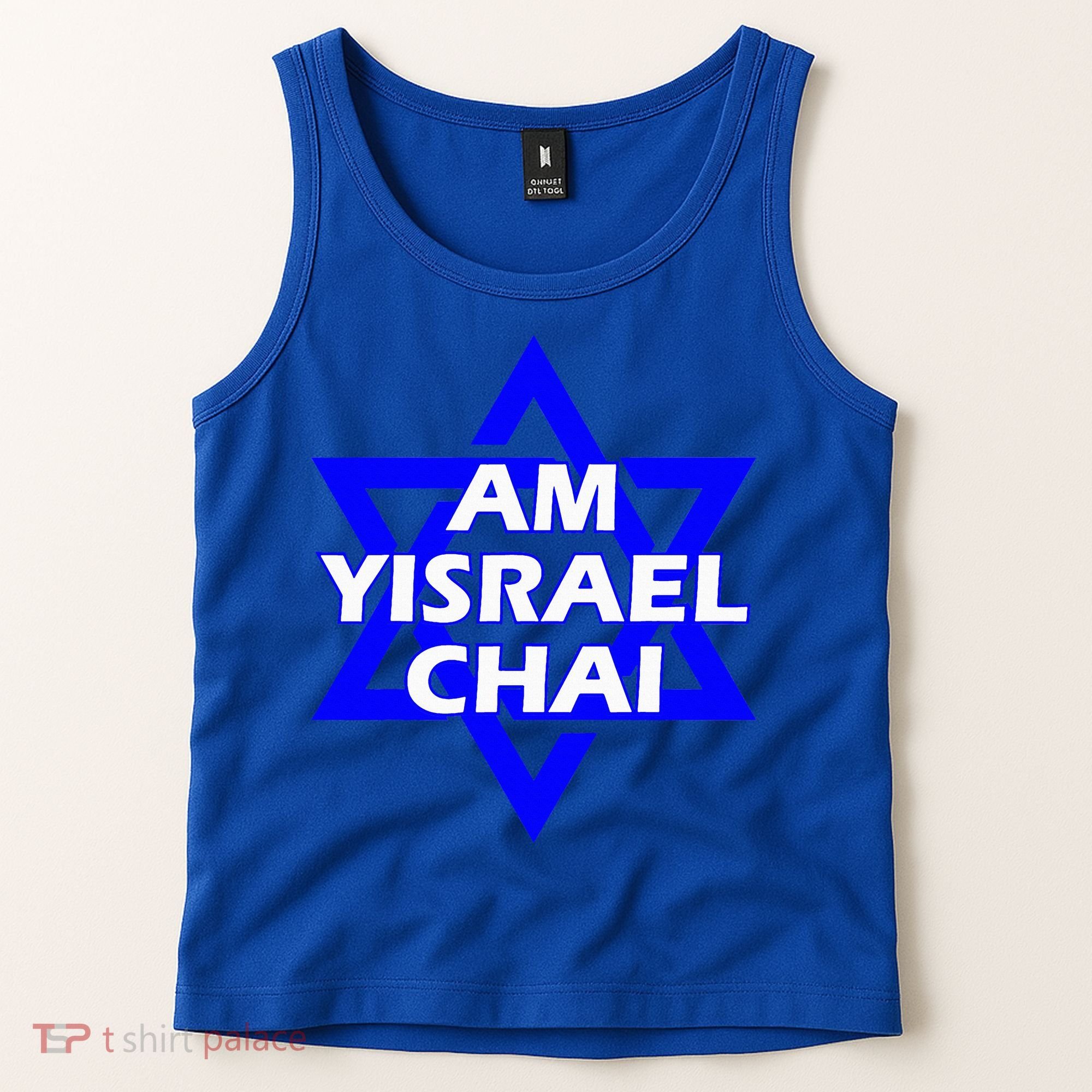 Am Yisrael Chai Israel Star of David Tank Top