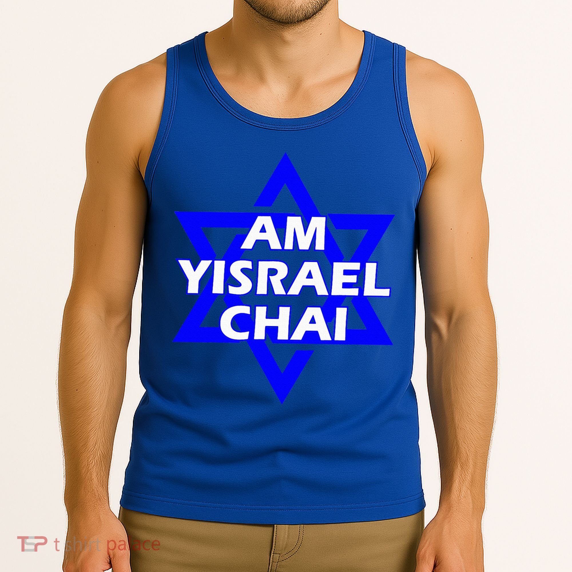 Am Yisrael Chai Israel Star of David Tank Top