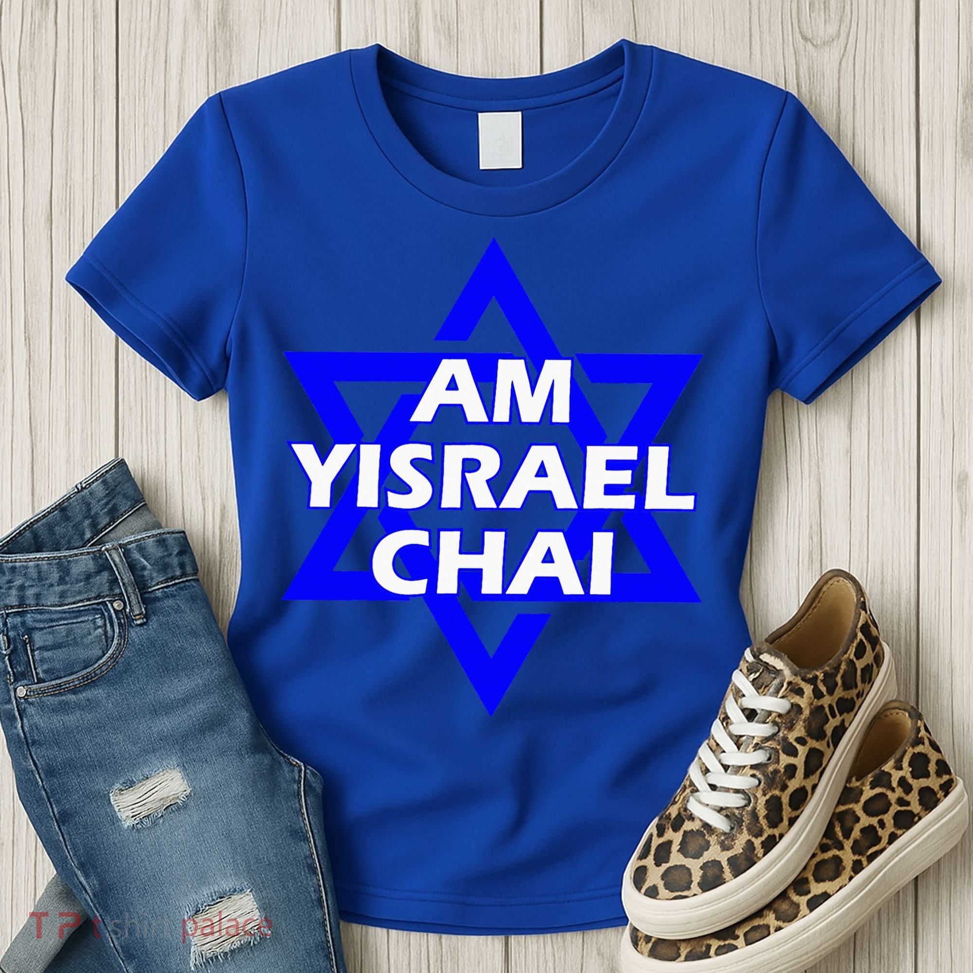 Am Yisrael Chai Israel Star of David Women's T-Shirt