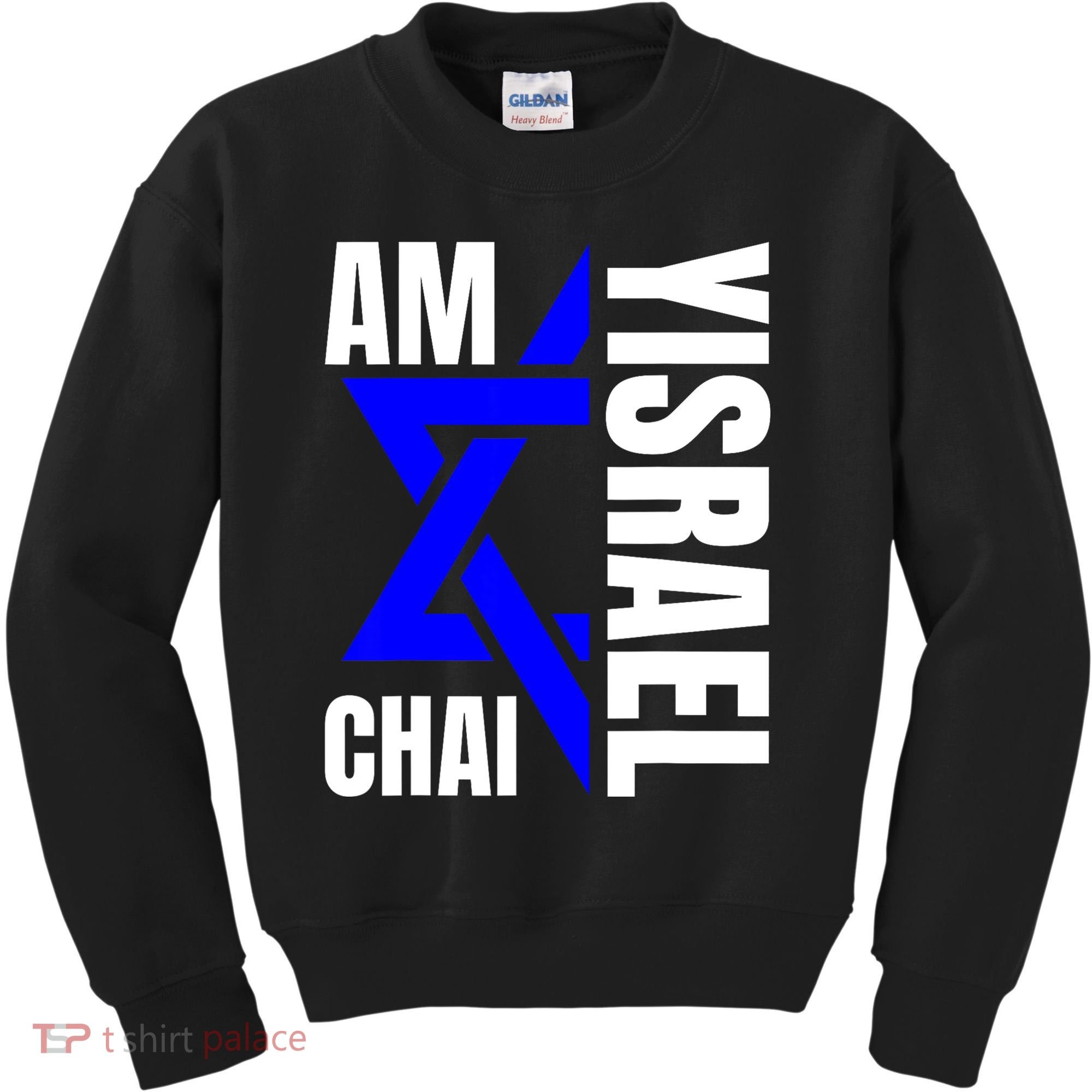 Am Yisrael Chai Israel Star Of David Kids Sweatshirt