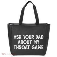 Ask Your Dad About My Throat Game Tote Bag thumb 0