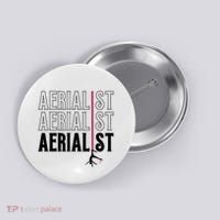 AERIALIST Yogi Dancer Aerial Hoop Lover Button thumb 0