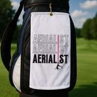 AERIALIST Yogi Dancer Aerial Hoop Lover Golf Towel thumb 2