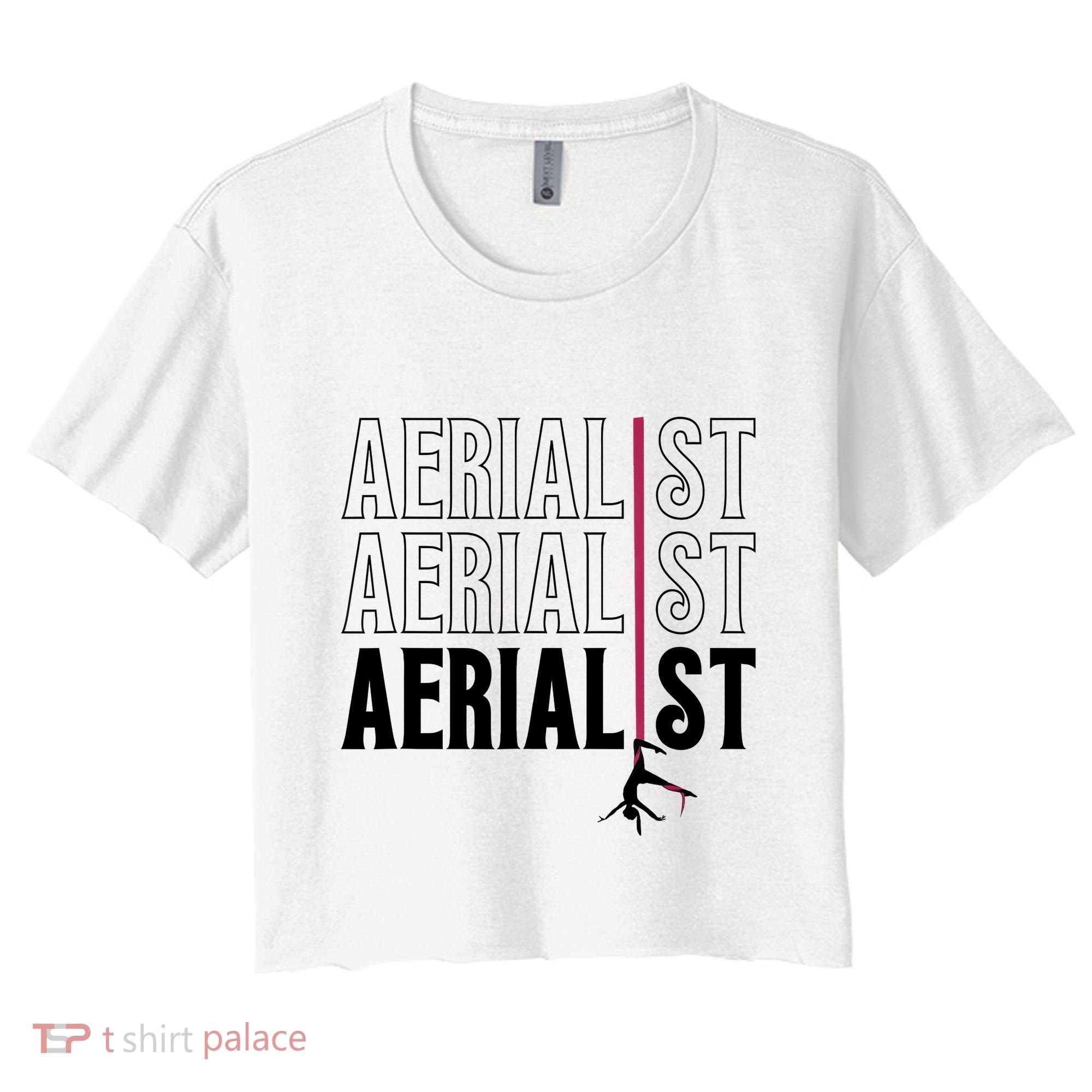 AERIALIST Yogi Dancer Aerial Hoop Lover Women's Crop Top Tee