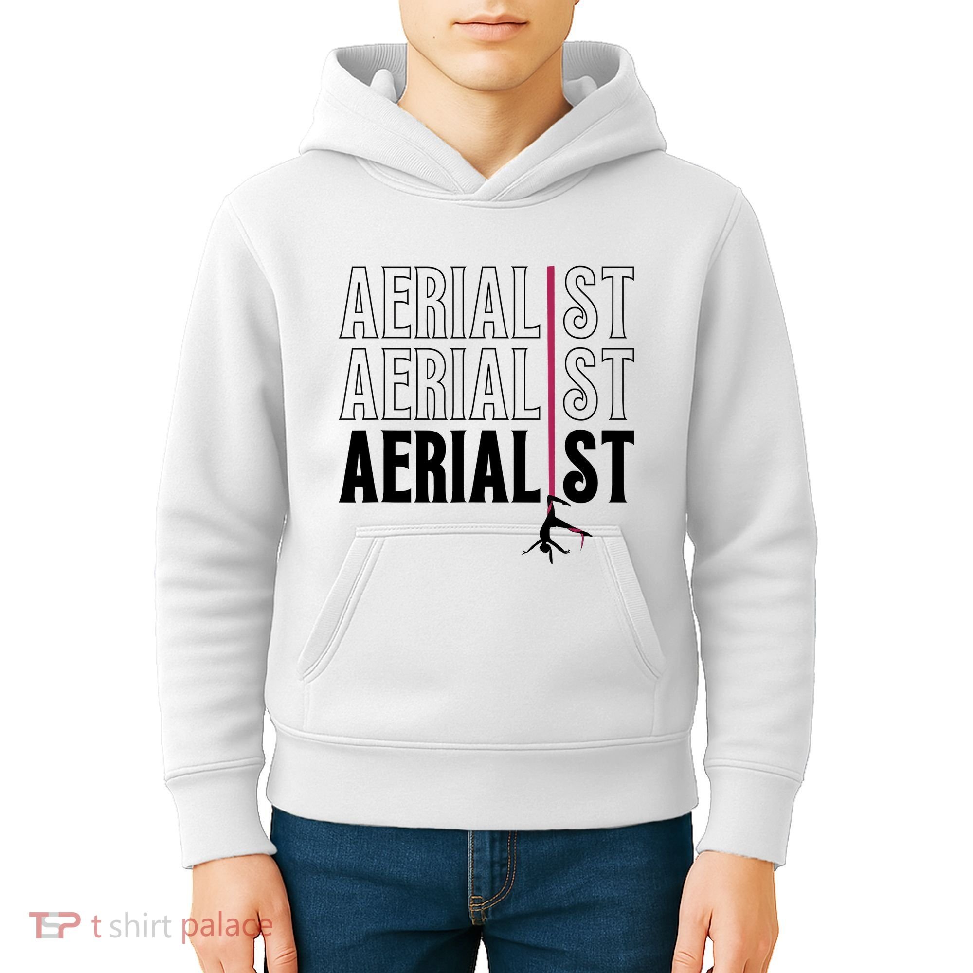 AERIALIST Yogi Dancer Aerial Hoop Lover Kids Hoodie