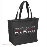Acknowledge Your Daddy Funny Sports Tote Bag thumb 2