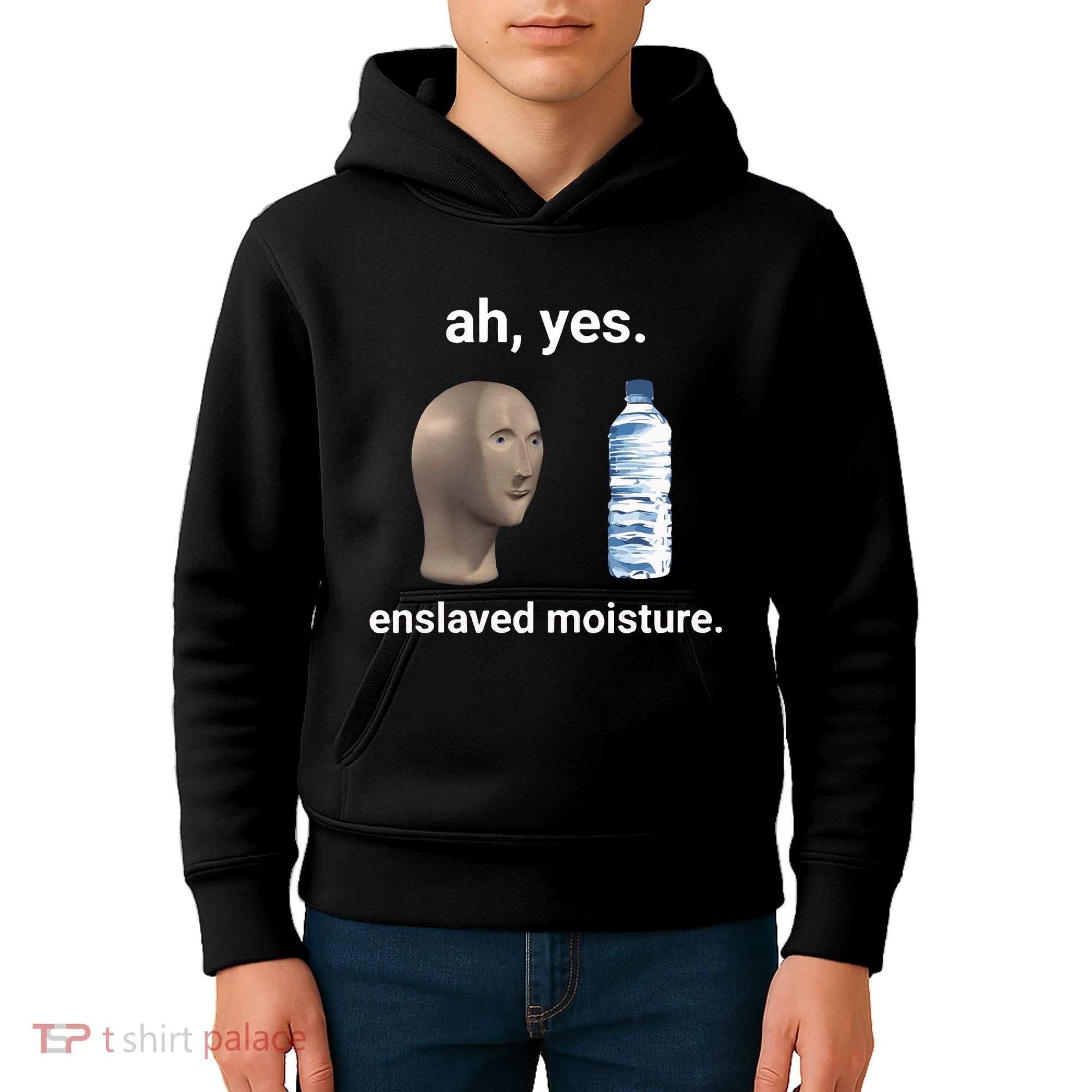 Ah Yes Enslaved Moisture Funny Dank Meme Kids Hoodie