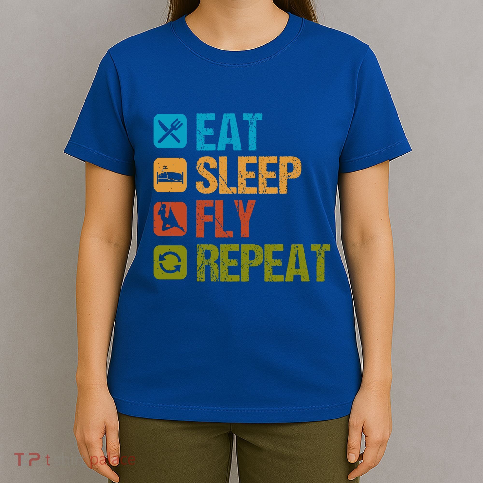 Aerial Yoga Eat Sleep Repeat Aerialist Trapeze Artist Gift T-Shirt
