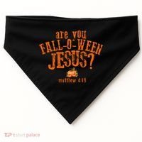 Are You Fall-O-Ween Jesus USA-Made Doggie Bandana thumb 0