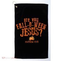 Are You Fall-O-Ween Jesus Golf Towel thumb 0