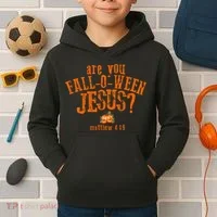 Are You Fall-O-Ween Jesus Kids Hoodie thumb 2