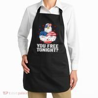 Are You Free Tonight 4th Of July Independence Day Bald Eagle Apron thumb 2