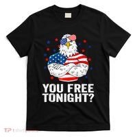 Are You Free Tonight 4th Of July Independence Day Bald Eagle T-Shirt thumb 0