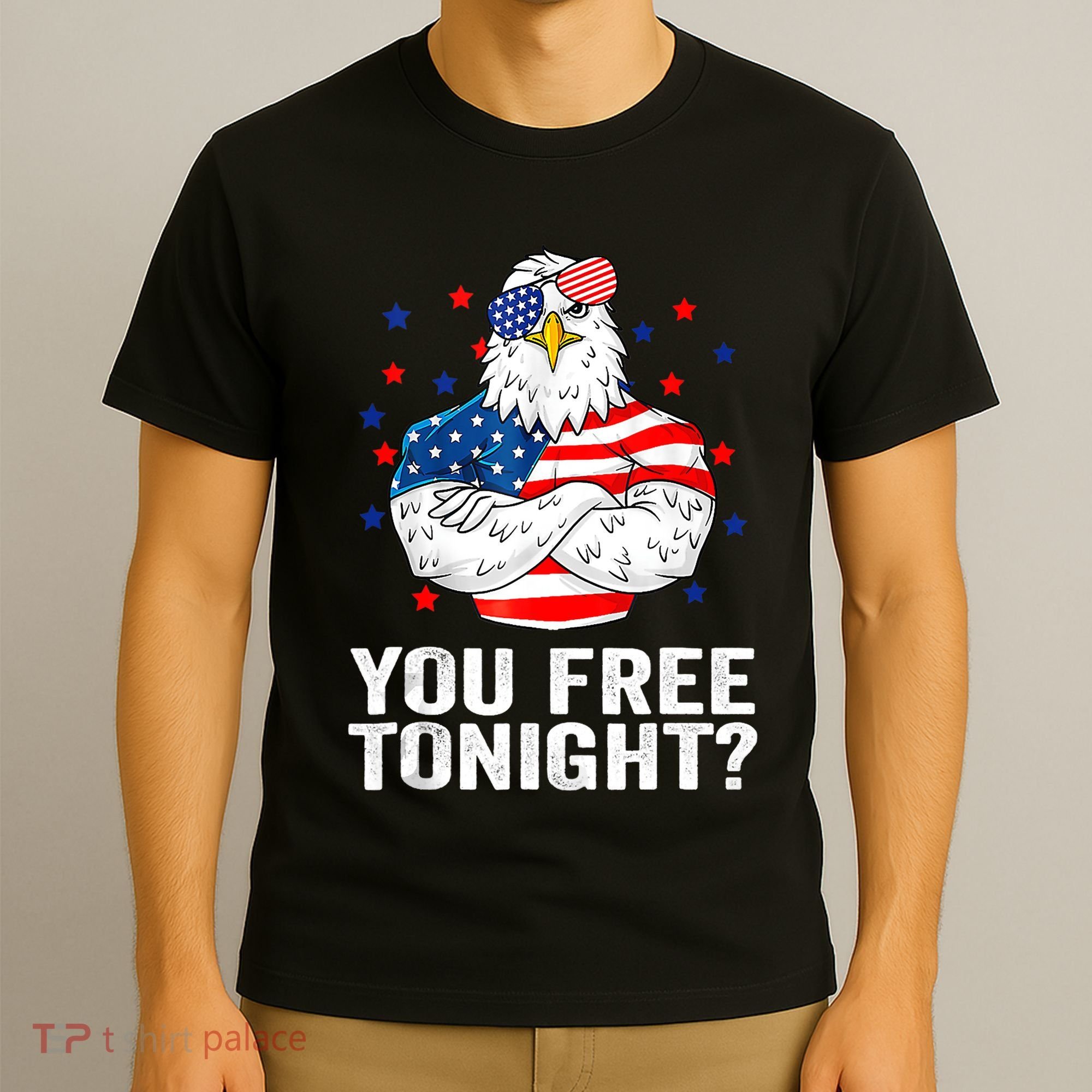 Are You Free Tonight 4th Of July Independence Day Bald Eagle T-Shirt