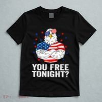 Are You Free Tonight 4th Of July Independence Day Bald Eagle T-Shirt thumb 5