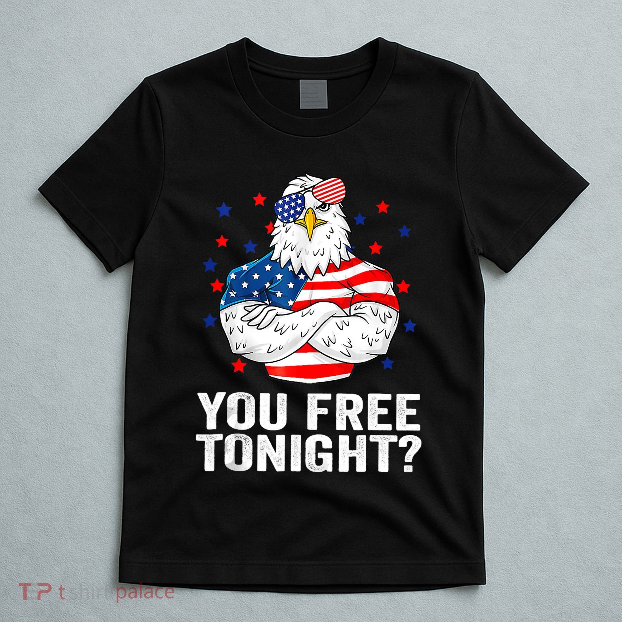 Are You Free Tonight 4th Of July Independence Day Bald Eagle T-Shirt