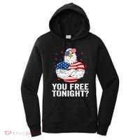 Are You Free Tonight 4th Of July Independence Day Bald Eagle Women's Hoodie thumb 0