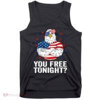 Are You Free Tonight 4th Of July Independence Day Bald Eagle Tank Top thumb 0