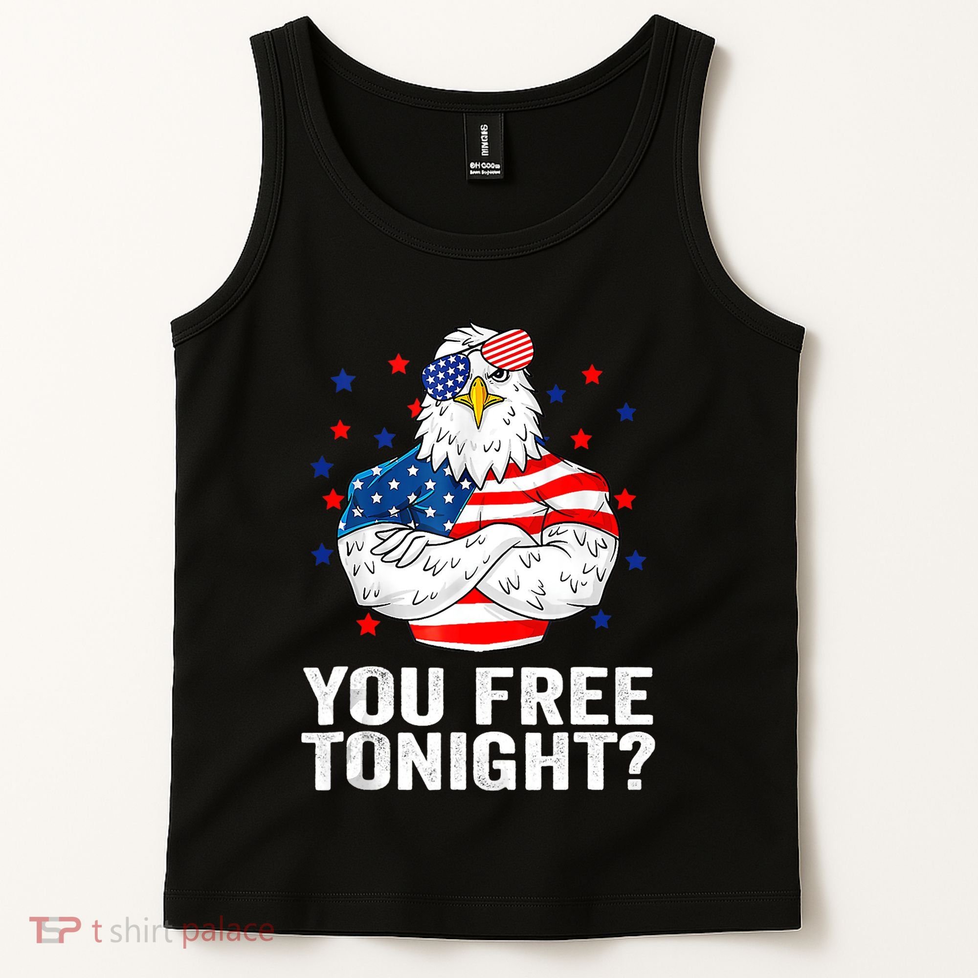 Are You Free Tonight 4th Of July Independence Day Bald Eagle Tank Top