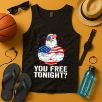 Are You Free Tonight 4th Of July Independence Day Bald Eagle Tank Top thumb 4