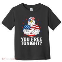 Are You Free Tonight 4th Of July Independence Day Bald Eagle Toddler T-Shirt thumb 0