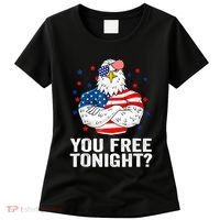 Are You Free Tonight 4th Of July Independence Day Bald Eagle Women's T-Shirt thumb 0