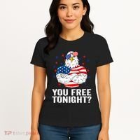 Are You Free Tonight 4th Of July Independence Day Bald Eagle Women's T-Shirt thumb 4