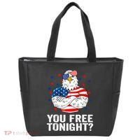 Are You Free Tonight 4th Of July Independence Day Bald Eagle Tote Bag thumb 0