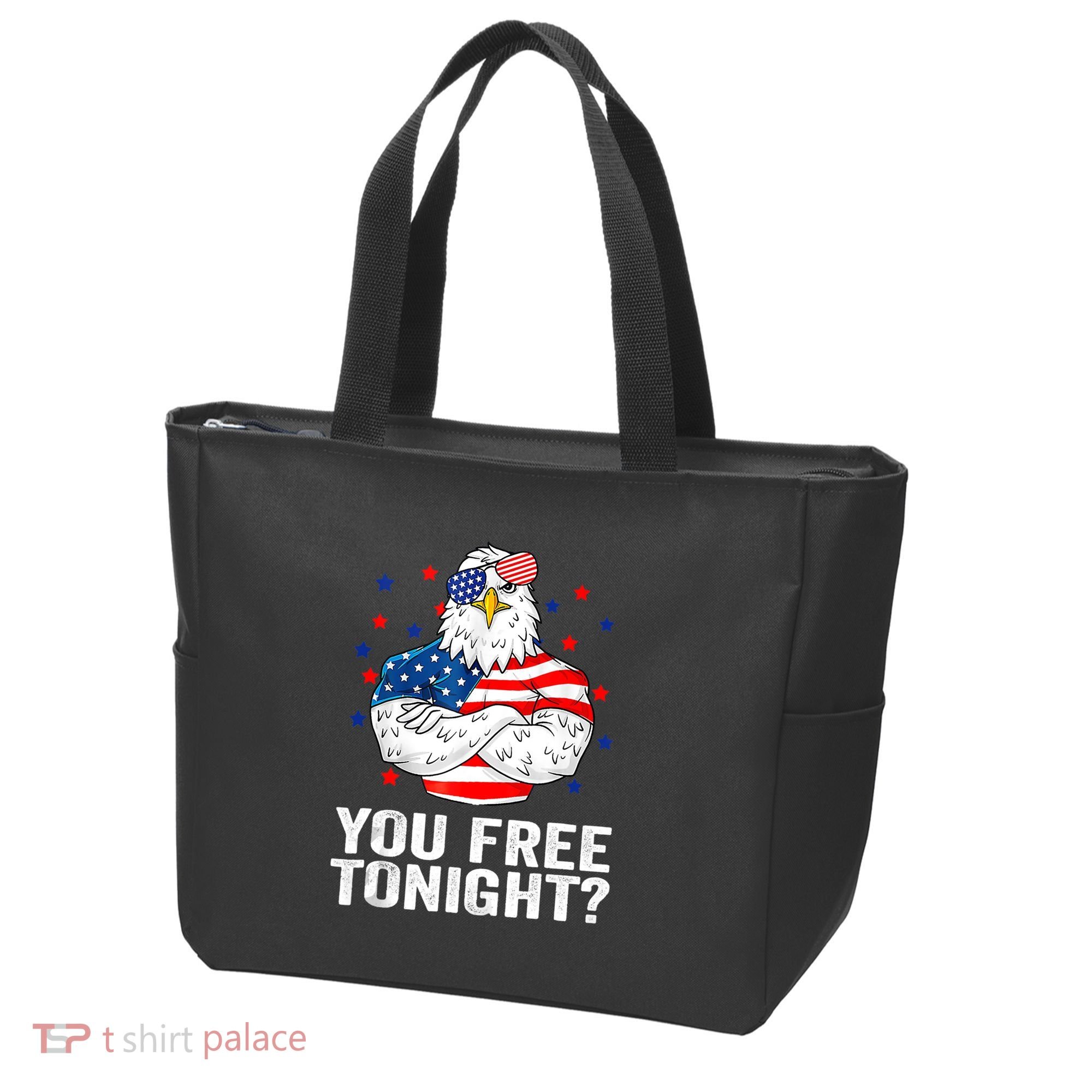 Are You Free Tonight 4th Of July Independence Day Bald Eagle Tote Bag