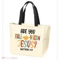 Are You Fall O Ween Jesus Funny Pumpkin Christian Halloween Tote Bag thumb 3