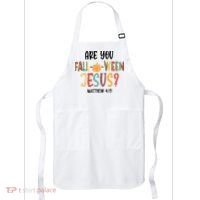 Are You Fall O Ween Jesus Funny Pumpkin Christian Halloween Apron thumb 0