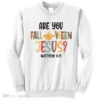 Are You Fall O Ween Jesus Funny Pumpkin Christian Halloween Sweatshirt thumb 0
