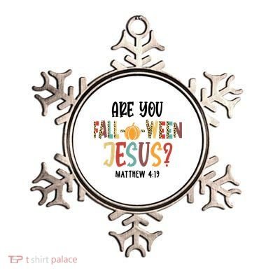 Are You Fall O Ween Jesus Funny Pumpkin Christian Halloween Ornament