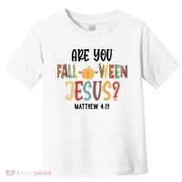 Are You Fall O Ween Jesus Funny Pumpkin Christian Halloween Toddler T-Shirt thumb 0