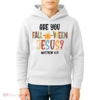 Are You Fall O Ween Jesus Funny Pumpkin Christian Halloween Kids Hoodie thumb 4