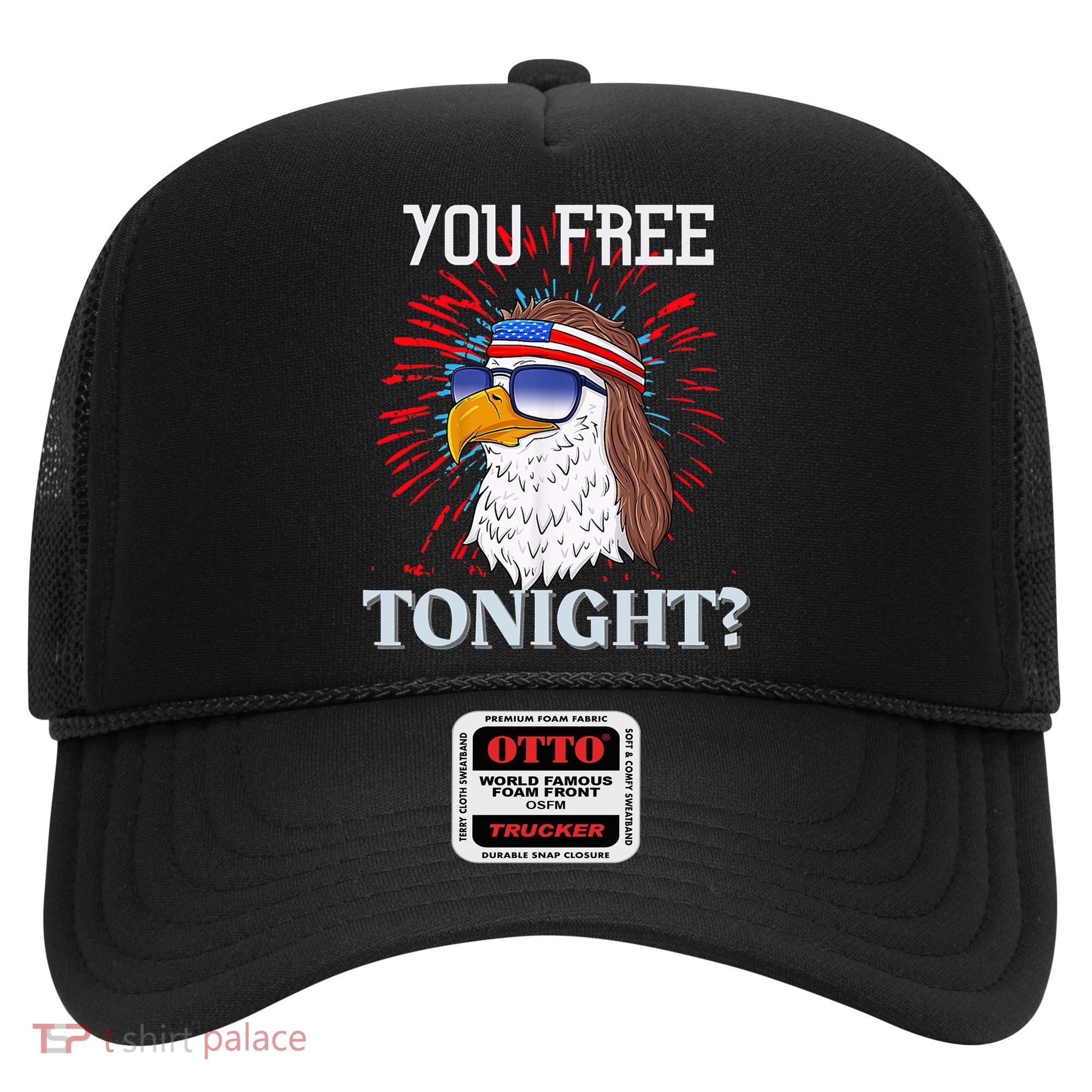 Are You Free Tonight 4th Of July Retro American Bald Eagle Gift Hat