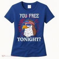 Are You Free Tonight 4th Of July Retro American Bald Eagle Gift Women's T-Shirt thumb 0