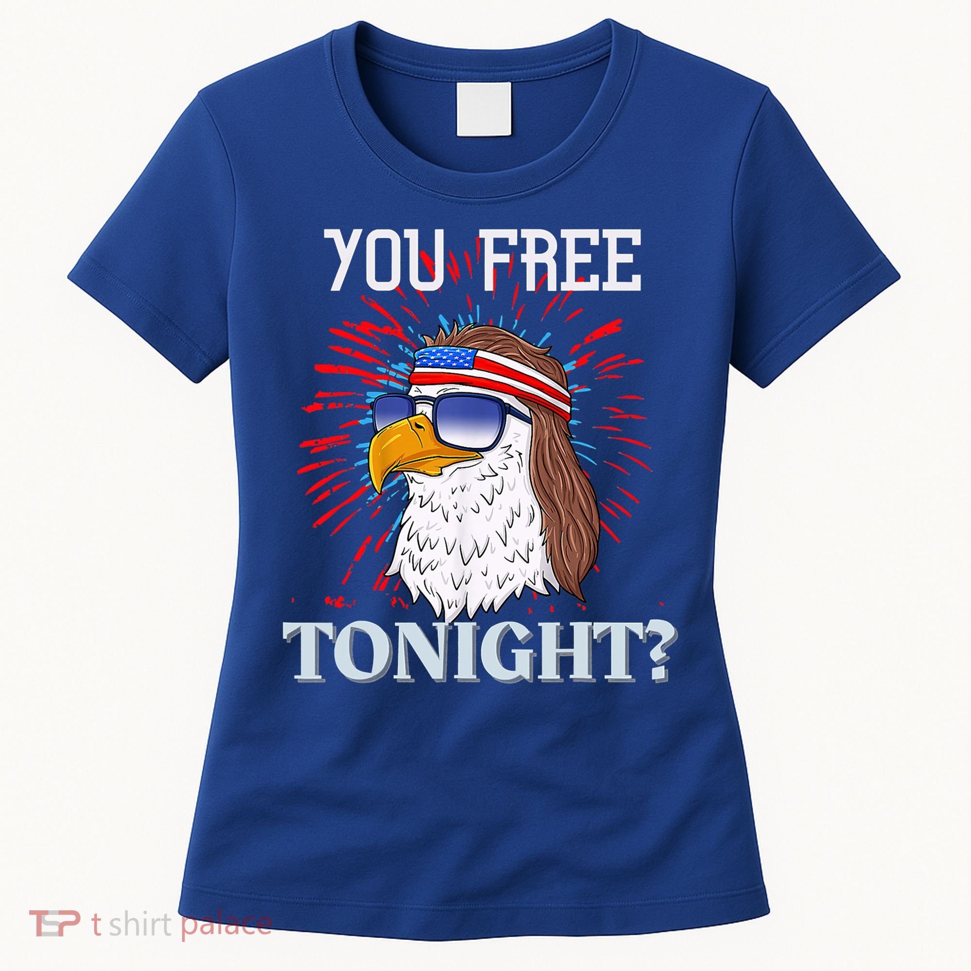 Are You Free Tonight 4th Of July Retro American Bald Eagle Gift Women's T-Shirt