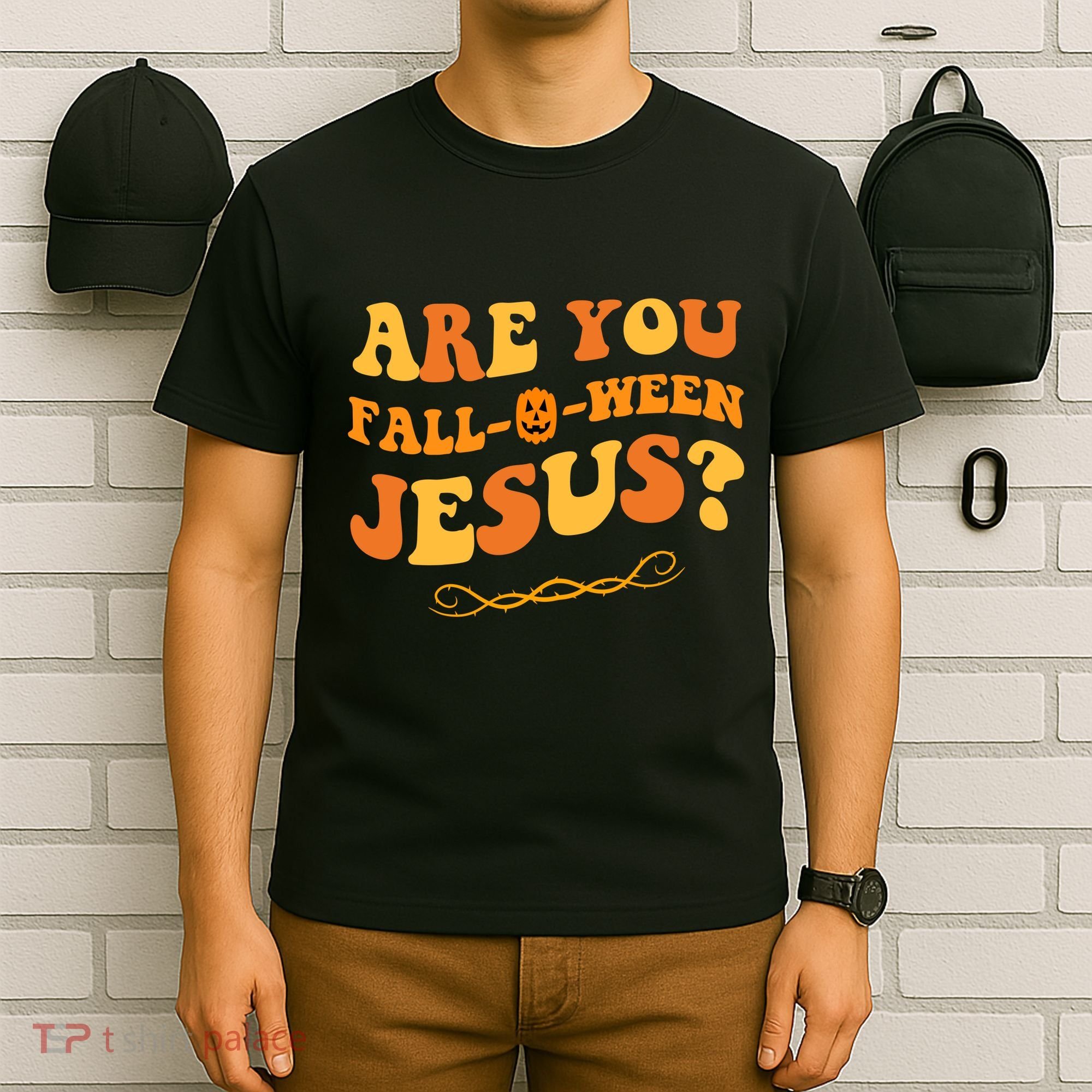 Are You Falloween Jesus? Cute Funny Halloween Fall T-Shirt