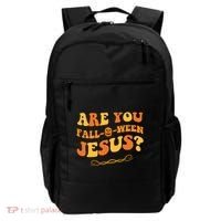 Are You Falloween Jesus? Cute Funny Halloween Fall Backpack thumb 0
