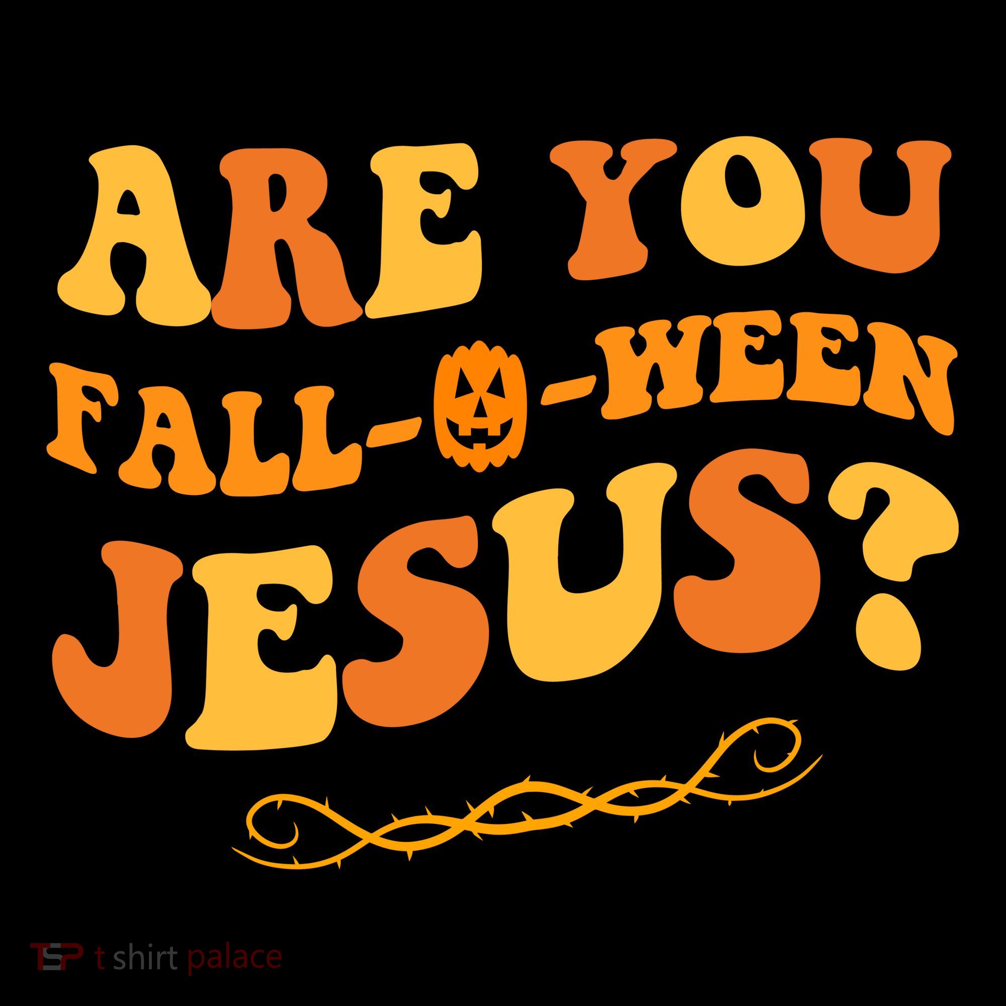 Are You Falloween Jesus? Cute Funny Halloween Fall Women's Hoodie