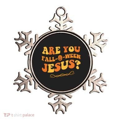 Are You Falloween Jesus? Cute Funny Halloween Fall Ornament