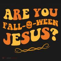 Are You Falloween Jesus? Cute Funny Halloween Fall Women's Tank Top thumb 5