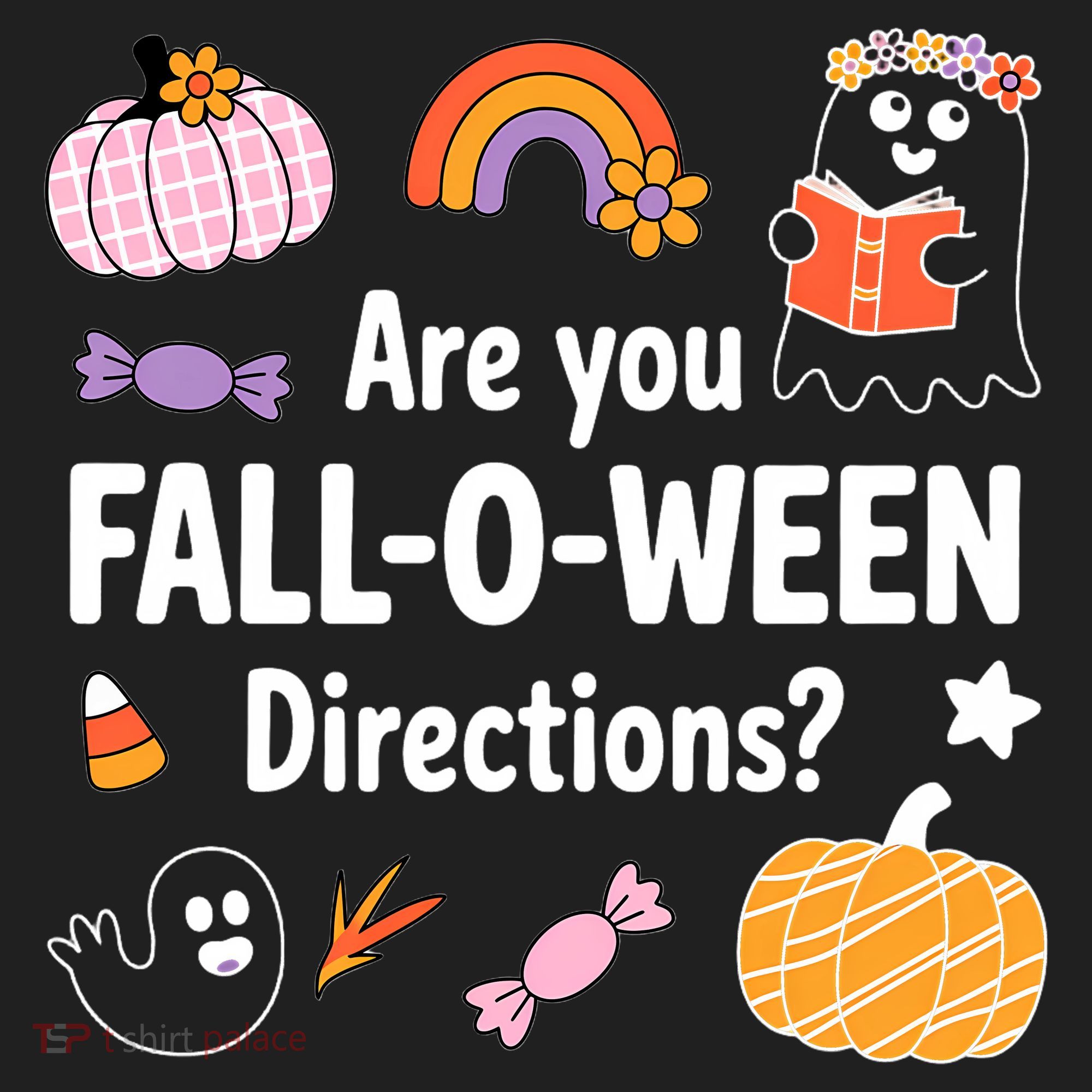 Are You Fall O Ween Directions Teacher Halloween Ghost Women's Sweatshirt