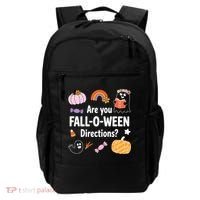 Are You Fall O Ween Directions Teacher Halloween Ghost Backpack thumb 0