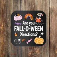 Are You Fall O Ween Directions Teacher Halloween Ghost Coaster thumb 0