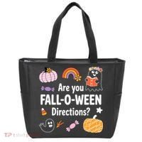 Are You Fall O Ween Directions Teacher Halloween Ghost Tote Bag thumb 0