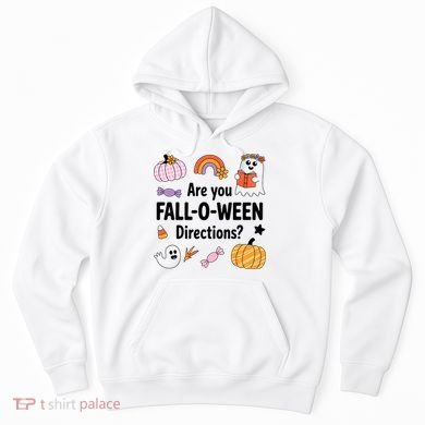 Are You Fall O Ween Directions Teacher Halloween Ghost Hoodie