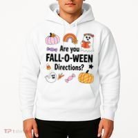 Are You Fall O Ween Directions Teacher Halloween Ghost Hoodie thumb 2