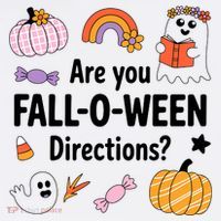 Are You Fall O Ween Directions Teacher Halloween Ghost Long Sleeve Shirt thumb 2